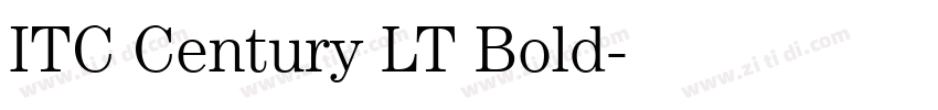 ITC Century LT Bold字体转换